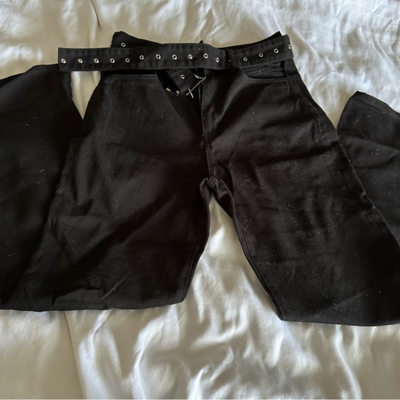 Black Jeans with Belt